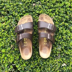 Brown Arizona Birkenstocks - size 39